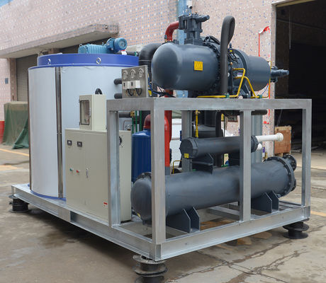 Good price 16kw Compressor Power Máquina de gelo industrial 5ton 5000kg Bloco de gelo fabricante e máquina de fabricação de gelo em flocos para negócios comercial on-line