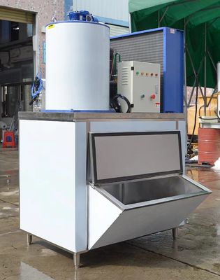 Good price 2500 kg de produção diária Máquina de fabricação de gelo em flocos para produção industrial de gelo em uma fábrica comercial on-line
