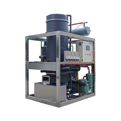 Good price Máquina de fabricação de gelo de tubo de 1000 kg Máquina de fabricação de blocos de gelo industriais de 1 tonelada com compressor de 4,5 kW Outro nome Máquina de fabricação de gelo on-line