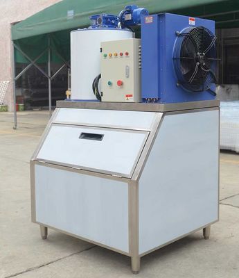 Good price 1 tonelada Máquina de fabricação de gelo industrial para preços comerciais Capacidade de refrigeração 5,8 kw Produção diária 1000 kg on-line