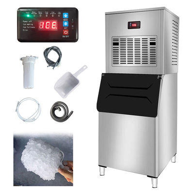 Good price 300KG Bloco automático de neve para fazer gelo Máquina de fabricação de gelo comercial para negócios Esferas de aço tipo de resfriamento resfriamento por água on-line