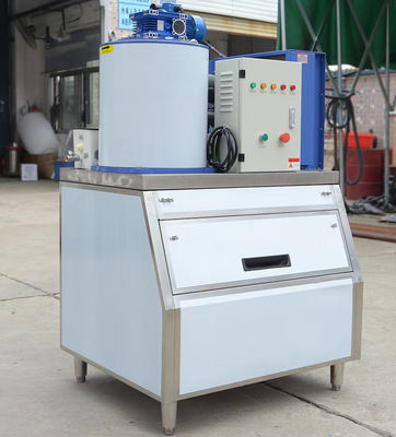Good price Máquina de fabricação de gelo industrial comercial 500 kg 0,5 toneladas Diária de saída 2,0 kW Potência do compressor para fabricação de blocos de gelo em flocos on-line