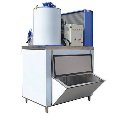 Good price Capacidade de refrigeração 12,3 KW 2000kg 2 toneladas Máquina de gelo em flocos para venda comercial Máquina industrial de fabricação de gelo on-line